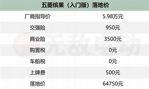 五菱汽车价格表_五菱汽车价格表8座